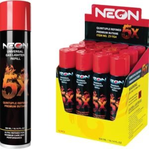 NEON UNIVERSAL GAS LIGHTER REFILL 300ML – 5X