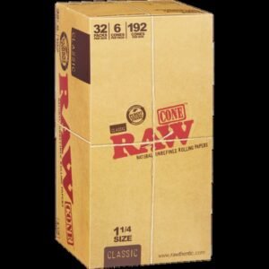 RAW CONE CLASSIC 32PK * 6 CONES 1 1/4 SIZE