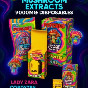 PSYCHED MUSHROOM EXTRACTS 9000 MG 5CT