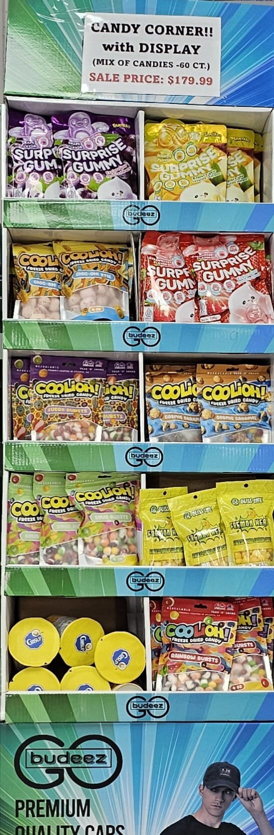 CANDY CORNER DISPLAY - MIXED CANDIES 60 CT