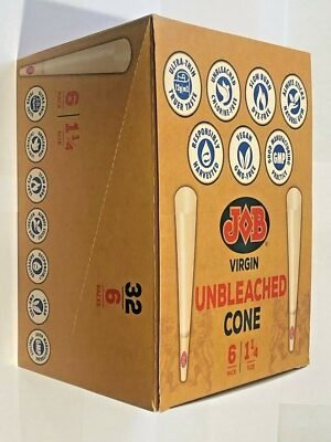 JOB VIRGIN UNBLEACHED CONE 6PK 32 CT